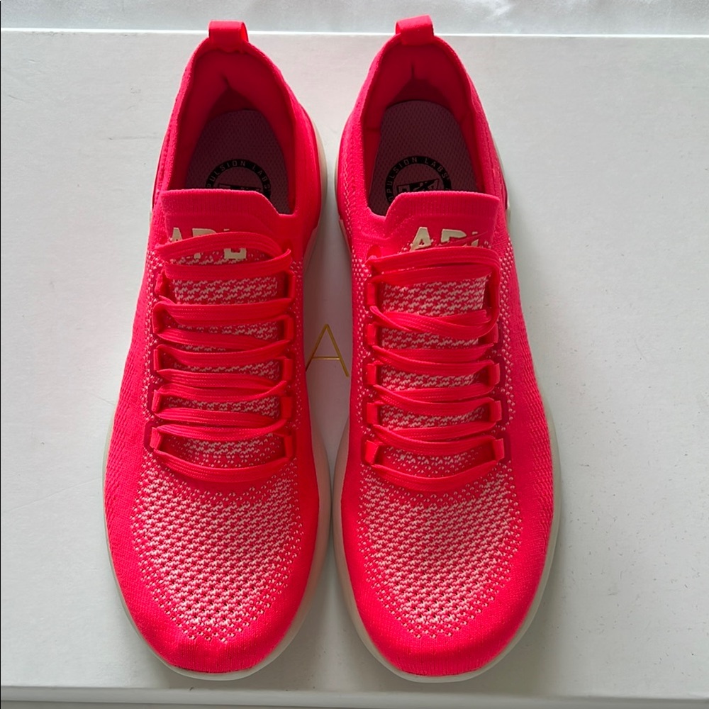 APL Pink Sneakers Lightweight Knit Design